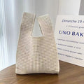 Simple Retro Hollow Knitted Handbag For Women