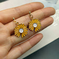 Sweet Wind Sunflower Earrings Women