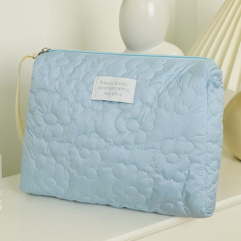 Quilted Candy Color Cute Storage Bag For Women