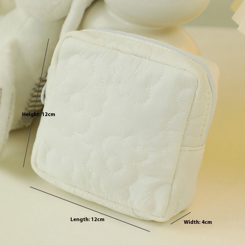Quilted Candy Color Cute Storage Bag For Women