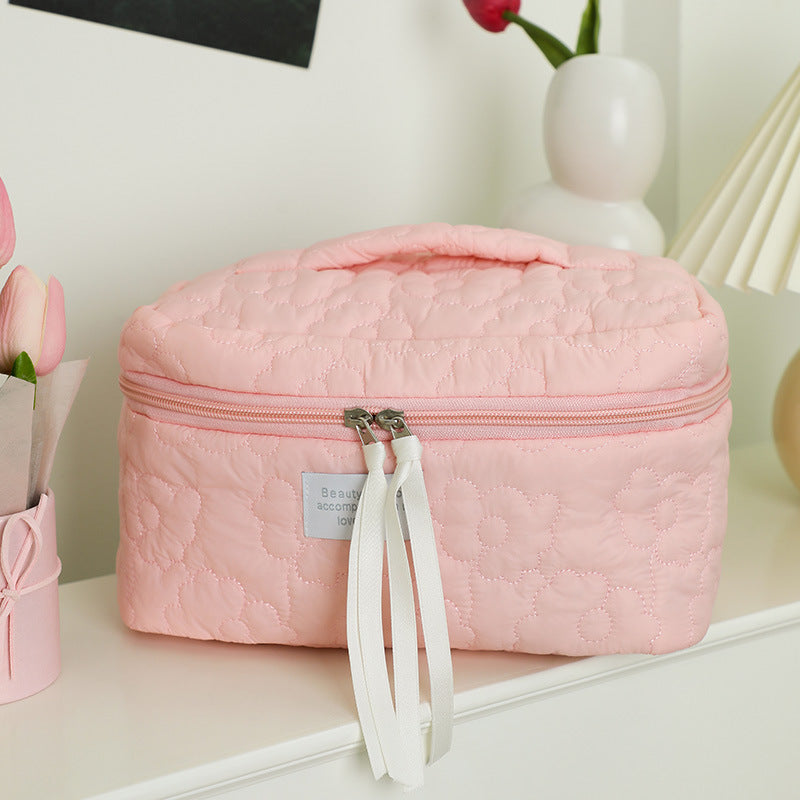 Quilted Candy Color Cute Storage Bag For Women