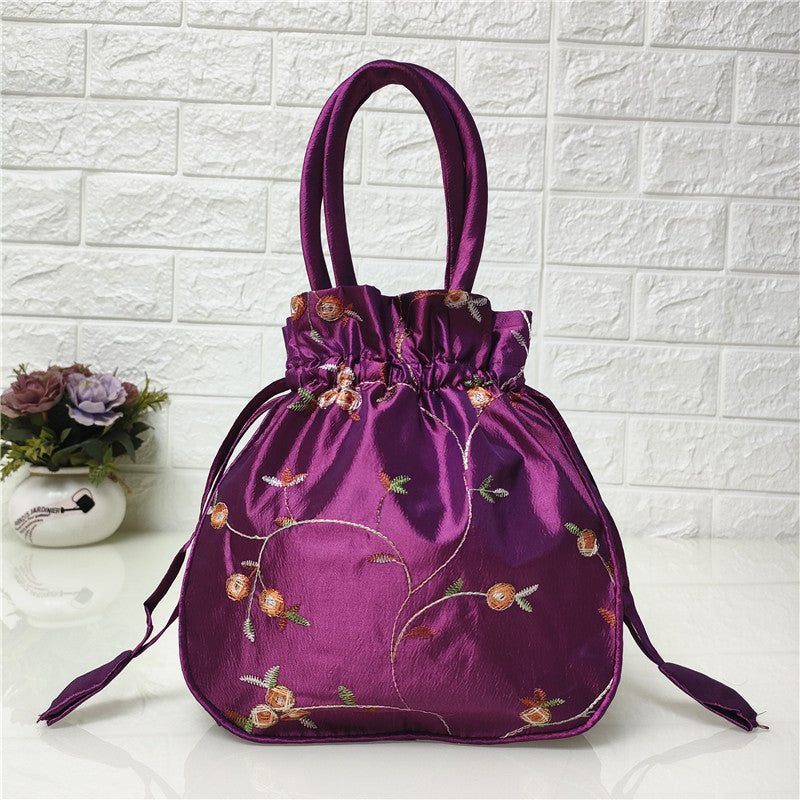 Ethnic-style Embroidered Bag Coin Purse For Women