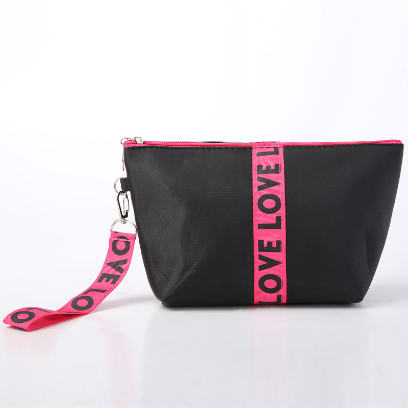 Nylon flat angle makeup storage bag