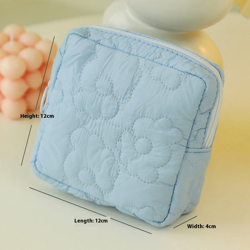Quilted Candy Color Cute Storage Bag For Women