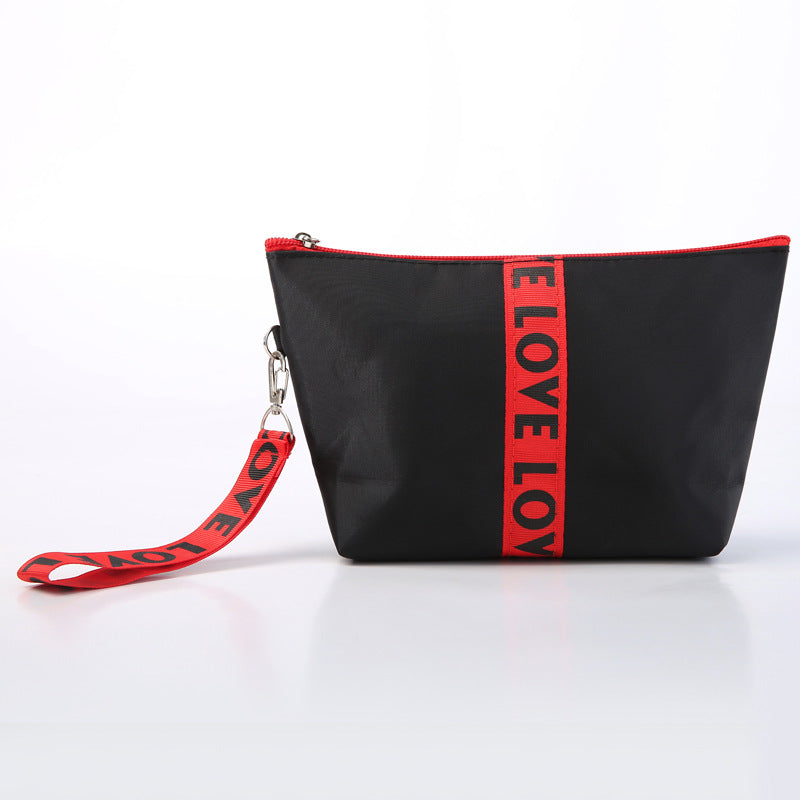 Nylon flat angle makeup storage bag