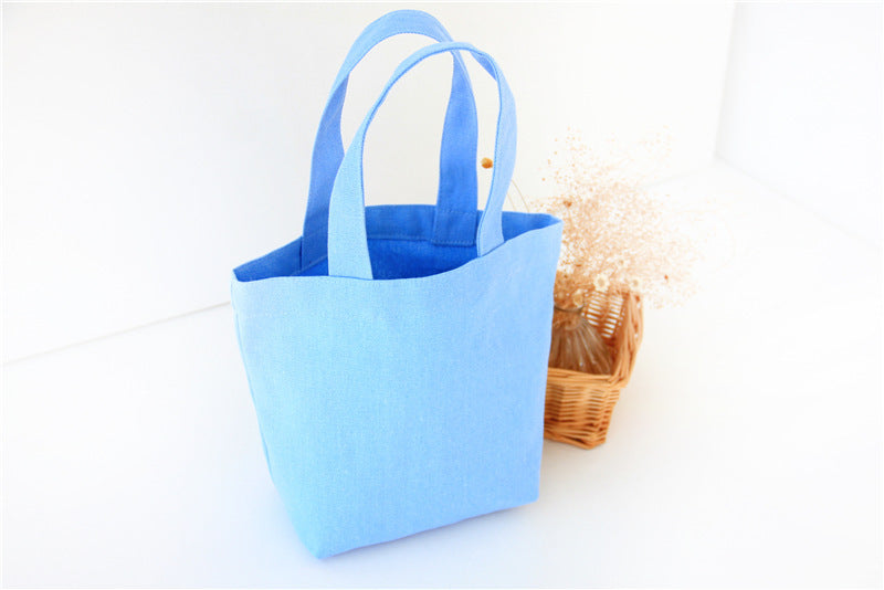 Handheld Canvas Bag Lunch Box Makeup