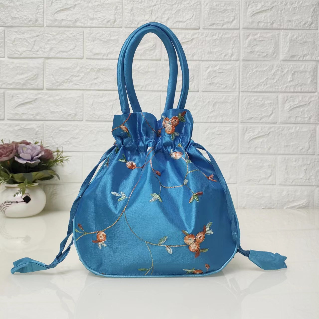 Ethnic-style Embroidered Bag Coin Purse For Women