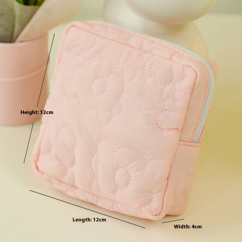Quilted Candy Color Cute Storage Bag For Women