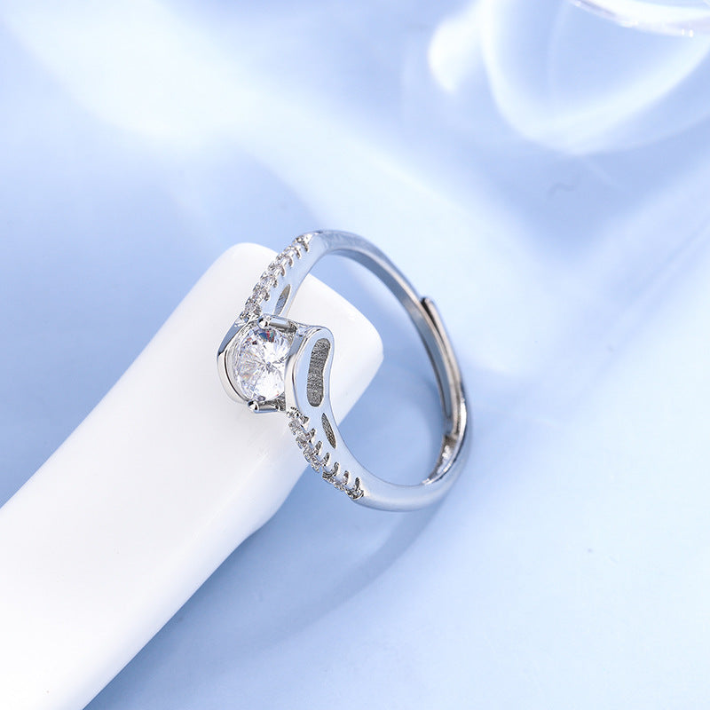 Zircon 1 Karat Angel Kiss Ring