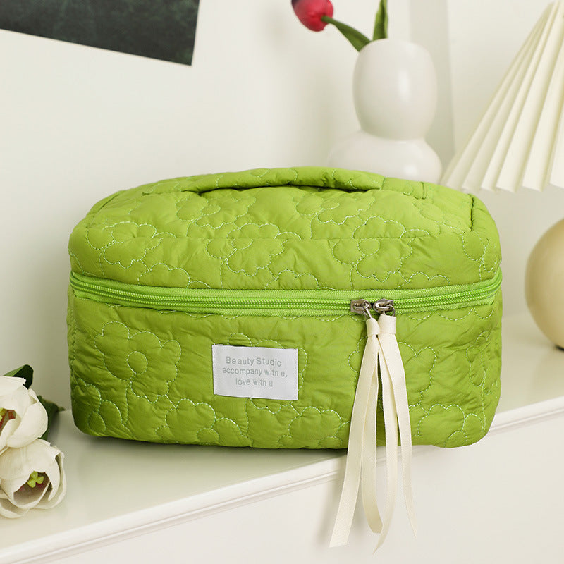 Quilted Candy Color Cute Storage Bag For Women