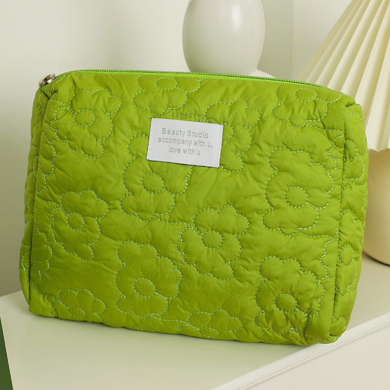 Quilted Candy Color Cute Storage Bag For Women