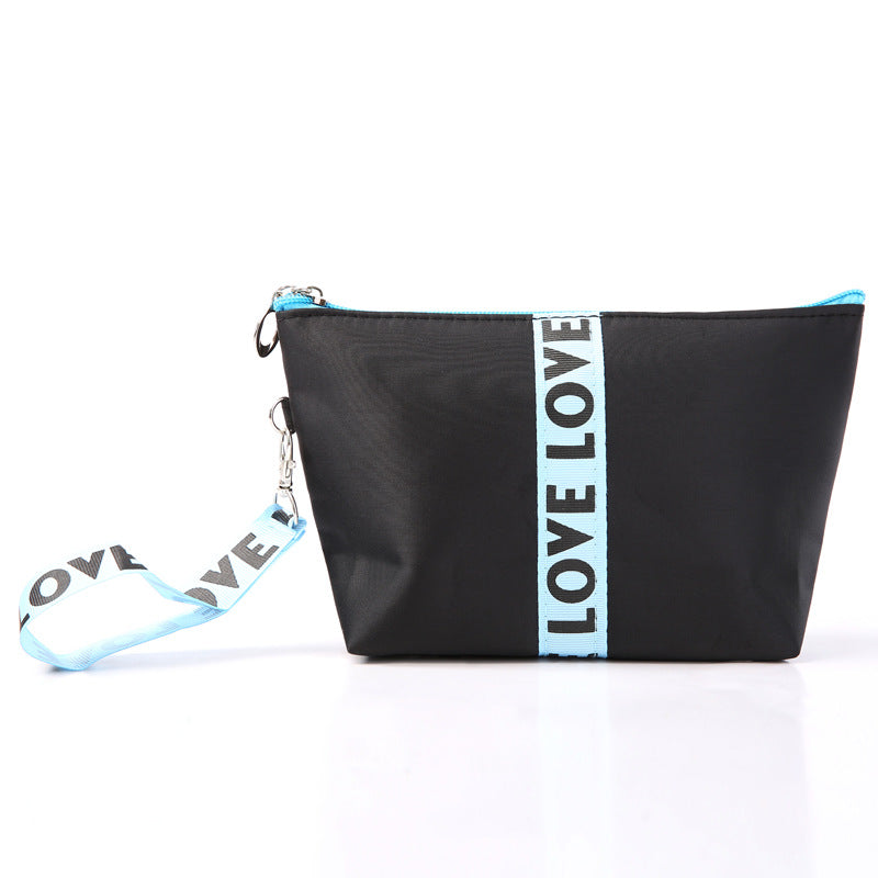 Nylon flat angle makeup storage bag