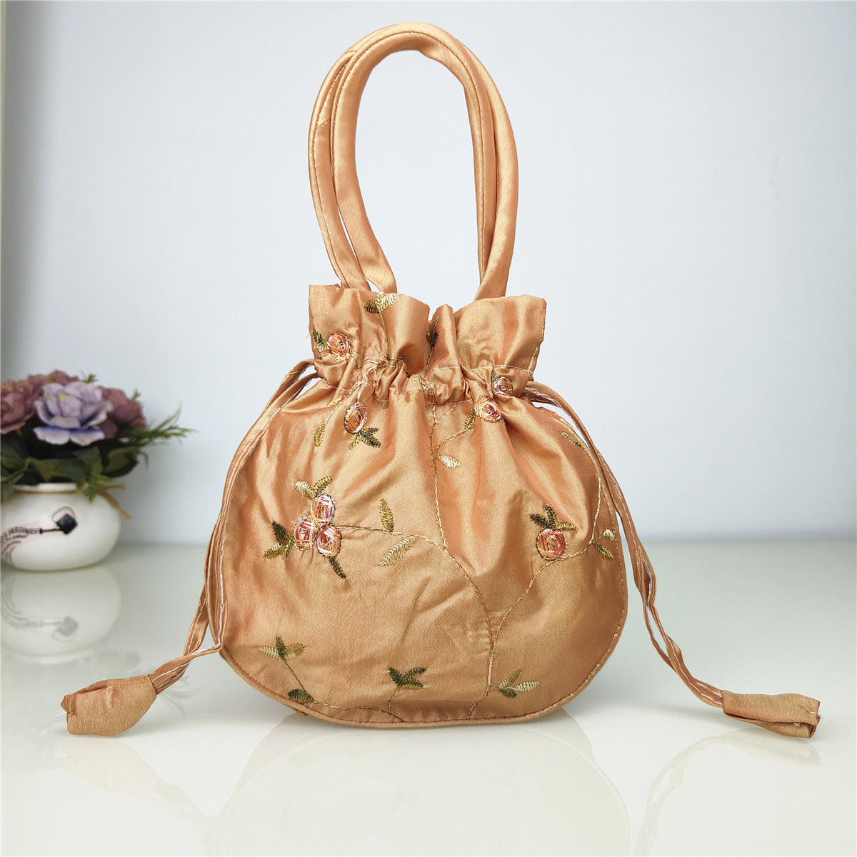 Ethnic-style Embroidered Bag Coin Purse For Women
