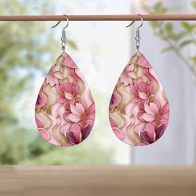 1 Pair Acrylic Earrings Birthday Gift