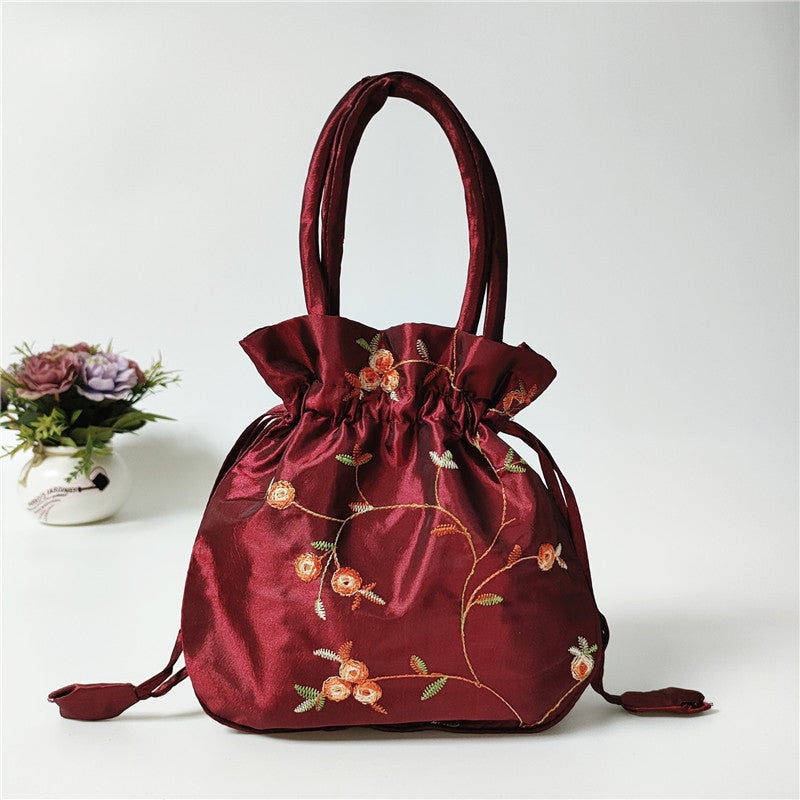 Ethnic-style Embroidered Bag Coin Purse For Women