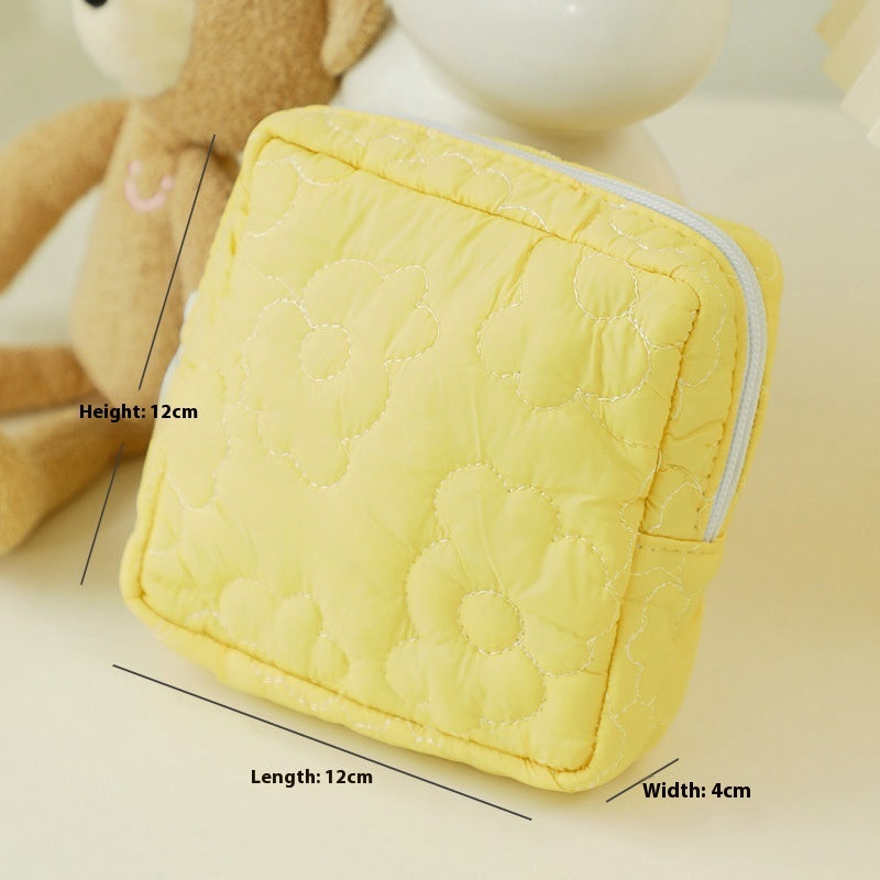 Quilted Candy Color Cute Storage Bag For Women