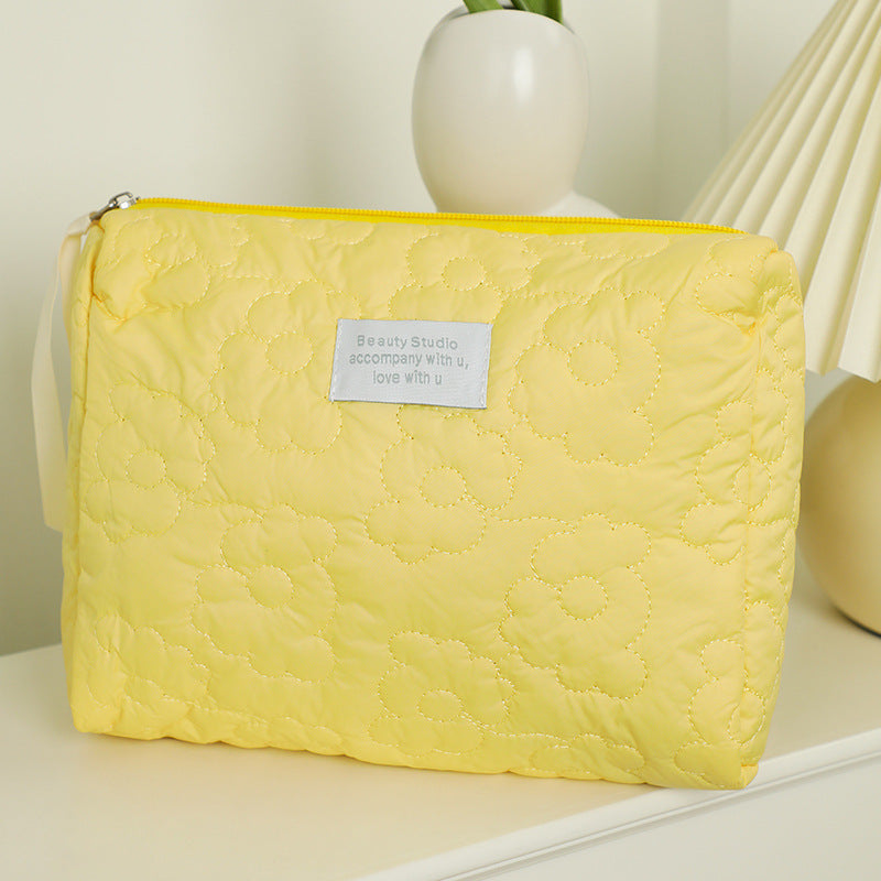 Quilted Candy Color Cute Storage Bag For Women