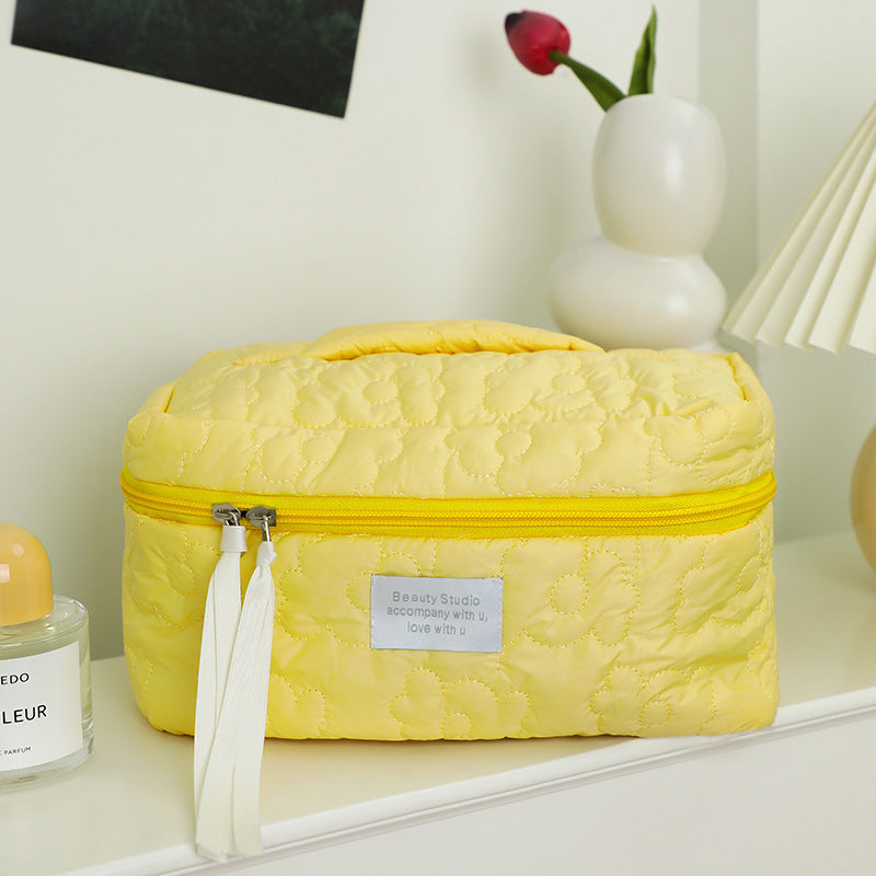 Quilted Candy Color Cute Storage Bag For Women