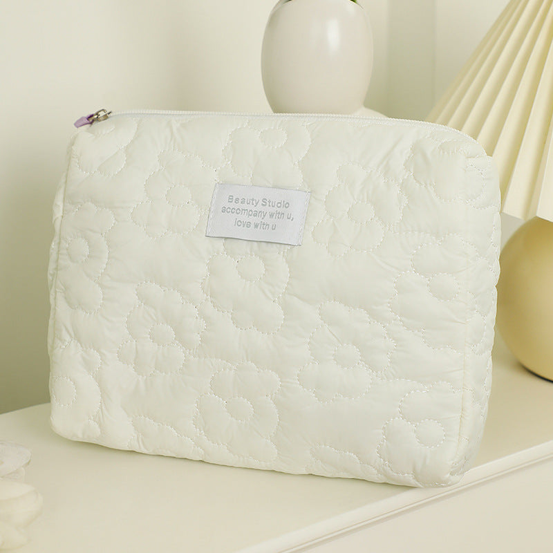 Quilted Candy Color Cute Storage Bag For Women