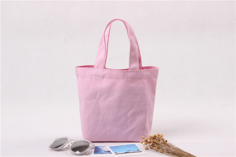 Handheld Canvas Bag Lunch Box Makeup
