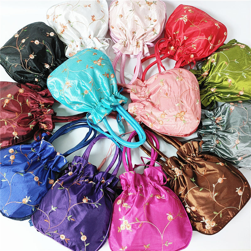Ethnic-style Embroidered Bag Coin Purse For Women